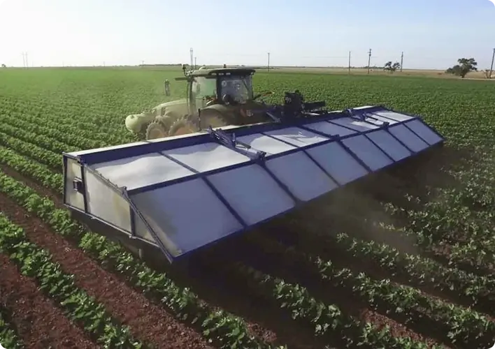 Machine working in a field